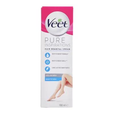 Veet Pure Inspirations Hair Removal Cream Legs and Body Sensitive Skin 100ml_thumbnail_image