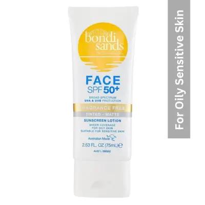 Bondi Sands SPF 50+ Fragrance Free Matte Tinted Face Lotion For Oily Skin 75ml_thumbnail_image
