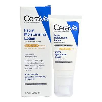 CeraVe AM Facial Moisturising Lotion Normal To Dry Skin With SPF50 52ml_thumbnail_image