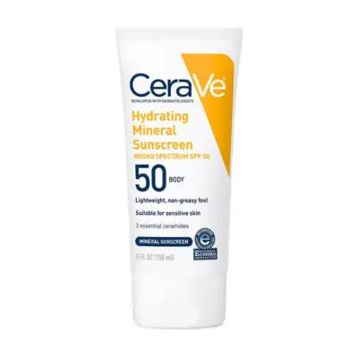 CeraVe Hydrating Mineral Sunscreen SPF 50 Body Lotion 150ml_thumbnail_image