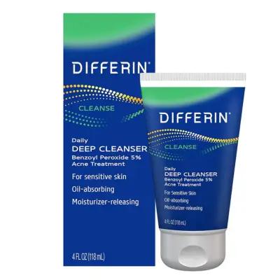 Differin® Daily Deep Facial Cleanser with 5% Benzoyl Peroxide for Acne Prone Skin 118ml_thumbnail_image