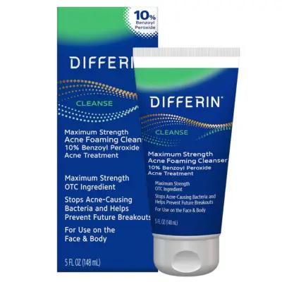Differin® Maximum Strength Acne Foaming Cleanser With 10% Benzoyl Peroxide For Acne Treatment 148ml_thumbnail_image