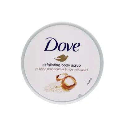 Dove Exfoliating Body Scrub Crushed Macadamia & Rice Milk Scent 225ml_thumbnail_image