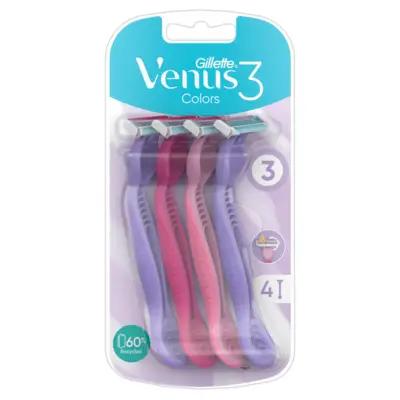 Gillette Venus Colors 3 Disposable Razors (4 in pack of 1)_thumbnail_image