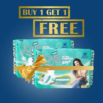 Joya Anti-Bacterial Sanitary Napkin Ultra Comfort Wings 8 Pads Pack (BUY 1 GET 1)_thumbnail_image