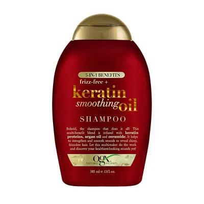 OGX Frizz-Free Keratin Smoothing Oil Shampoo 385ml_thumbnail_image