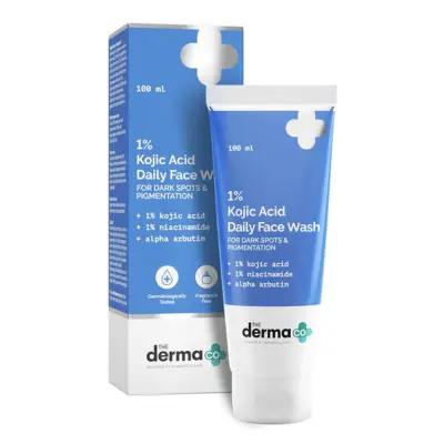 The Derma Co 1% Kojic Acid Face Wash with Niacinamide & Alpha Arbutin For Dark Spots & Pigmentation 100ml_thumbnail_image