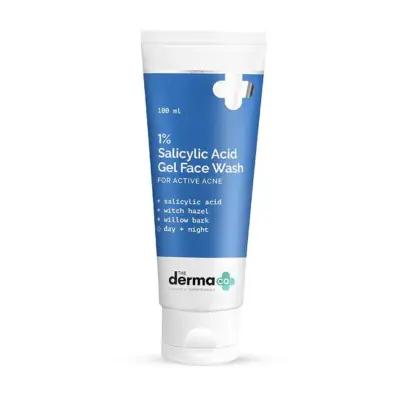 The Derma Co 1% Salicylic Acid Gel Face Wash for Acne Prone Skin 100ml_thumbnail_image