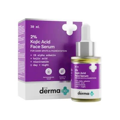 The Derma Co 2% Kojic Acid Face Serum With 1% Alpha Arbutin & Niacinamide For Dark Spots & Pigmentation 30ml_thumbnail_image