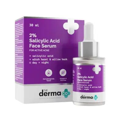 The Derma Co 2% Salicylic Acid Serum with Witch Hazel & Willow Bark for Active Acne 30 ml_thumbnail_image