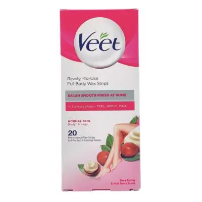 Veet Ready to Use Wax Strips For Normal Skin 20 strips_thumbnail_image