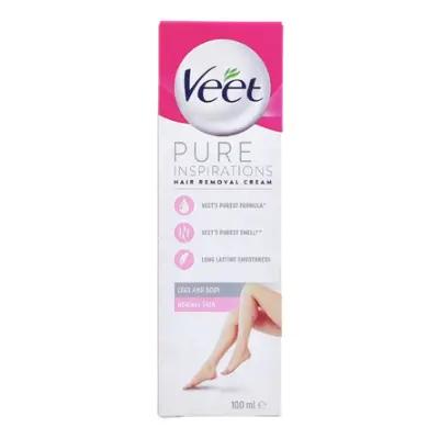 Veet Pure Inspirations Hair Removal Cream for Legs and Body Normal Skin 100ml_thumbnail_image