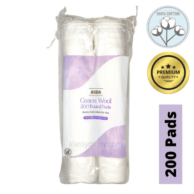ASDA The Skin System Cosmetic Cotton Wool Pads 200 Pc_thumbnail_image