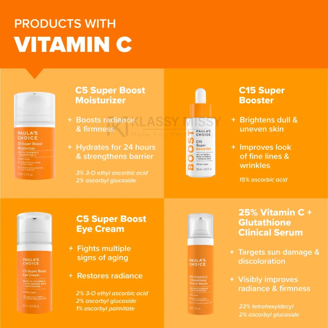 Paula's Choice 25% Vitamin C + Glutathione Clinical Serum Paula's Choice 25% Vitamin C + Glutathione Clinical Serum