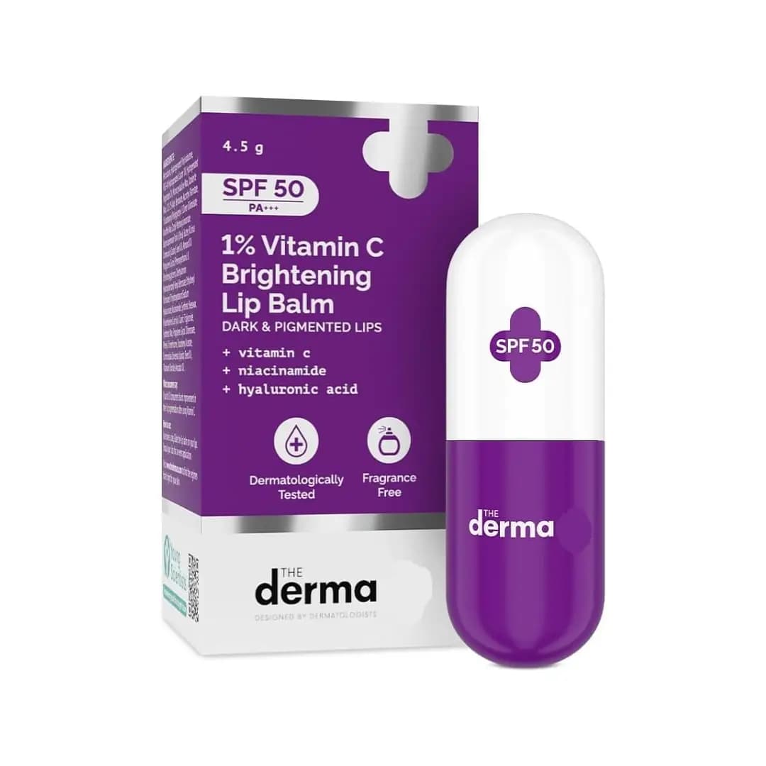 derma co 1 vitamin c brightening lip balm The Derma Co 1% Vitamin C Brightening Lip Ba…
