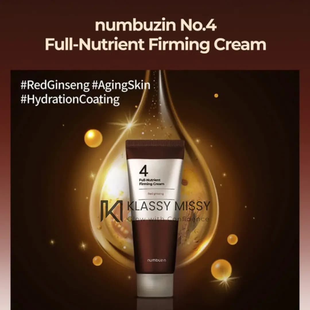 Numbuzin No.4 Full-Nutrient Firming Cream 60ml Numbuzin No.4 Full-Nutrient Firming Cream 60ml